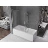 Mexen Velar L paravent de douche à 2 volets coulissants 120 x 150 cm, givre, nickel brossé - 896-120-003-31-97