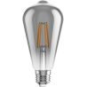 Mexen Vintis Ampoule à filament LED E27, ST64, 6W, Chaude - 2200K, 450 lm, fumée - L152-E27-0622-70