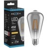 Mexen Vintis Ampoule à filament LED E27, ST64, 6W, Chaude - 2200K, 450 lm, fumée - L152-E27-0622-70