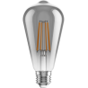 Mexen Vintis Ampoule filament LED E27, ST64, 8W, Chaude - 2200K, 600 lm, fumée - L152-E27-0822-70