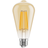 Mexen Vintis Ampoule filament LED E27, ST64, 10W, Chaude - 2200K, 910 lm, ambre - L152-E27-1022-50