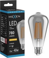 Mexen Vintis Ampoule filament LED E27, ST64, 10W, Chaude - 2200K, 780 lm, fumée - L152-E27-1022-70