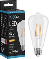 Mexen Vintis Ampoule filament LED E27, ST64, 4W, Chaude - 2700K, 470 lm, claire - L152-E27-0427-00