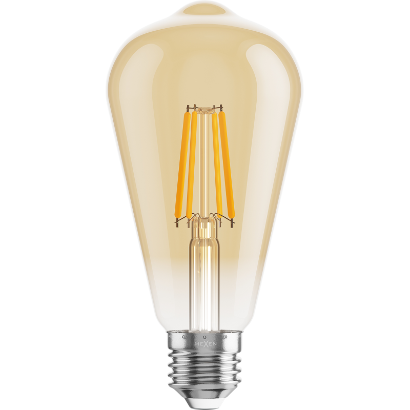Mexen Vintis Ampoule LED filament E27, ST64, 4W, Chaud - 2700K, 400 lm, ambre - L152-E27-0427-50