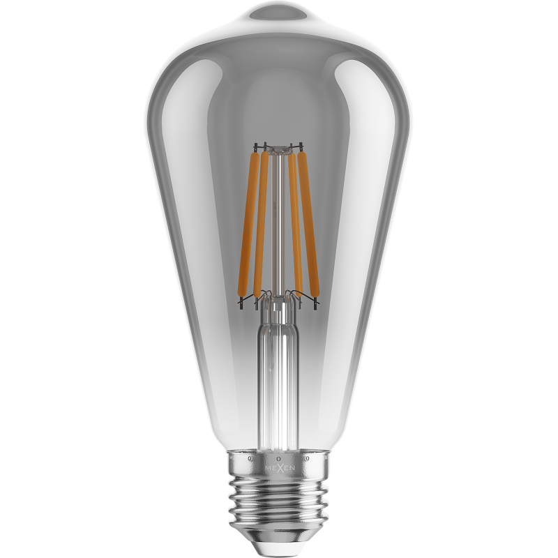 Mexen Vintis Ampoule filament LED E27, ST64, 4W, Chaude - 2700K, 300 lm, fumée - L152-E27-0427-70