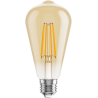 Mexen Vintis Ampoule filament LED E27, ST64, 8W, Chaude - 2700K, 750 lm, ambre - L152-E27-0827-50