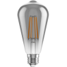 Mexen Vintis Ampoule filament LED E27, ST64, 8W, Chaude - 2700K, 680 lm, fumée - L152-E27-0827-70