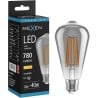Mexen Vintis Ampoule à filament LED E27, ST64, 10W, Chaude - 2700K, 780 lm, fumée - L152-E27-1027-70