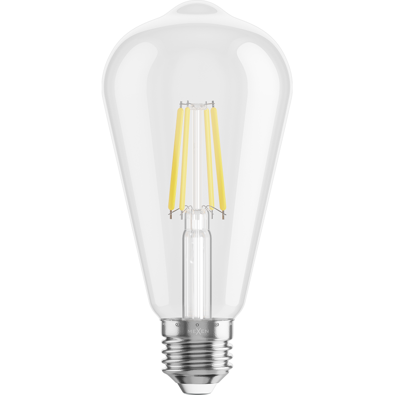 Mexen Vintis Ampoule à filament LED E27, ST64, 4W, Neutre - 4000K, 470 lm, clair - L152-E27-0440-00