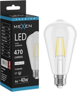 Mexen Vintis Ampoule à filament LED E27, ST64, 4W, Neutre - 4000K, 470 lm, clair - L152-E27-0440-00