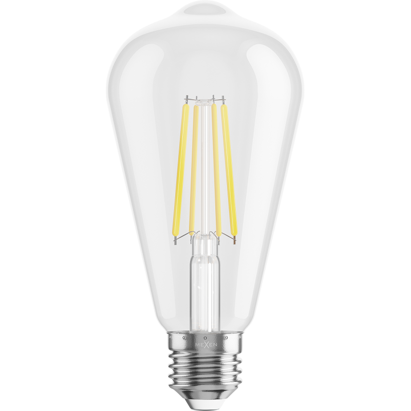 Mexen Vintis Ampoule filament LED E27, ST64, 8W, Neutre - 4000K, 1055 lm, transparent - L152-E27-0840-00