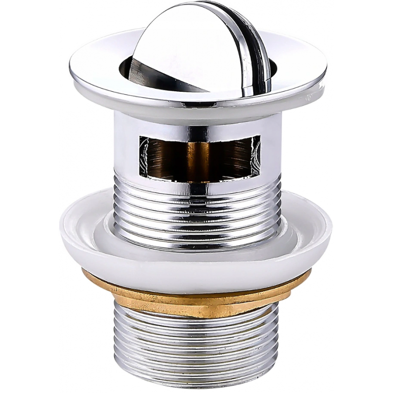 Mexen bouchon click-clack rotatif avec trop-plein, chrome - 79923-00