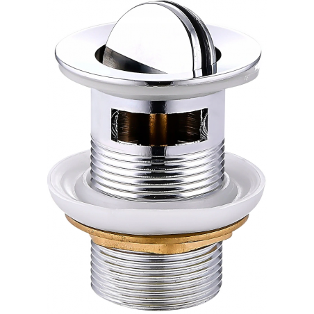 Mexen bouchon click-clack rotatif avec trop-plein, chrome - 79923-00