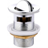 Mexen bouchon clic-clac rotatif avec trop-plein, chrome - 79923-00
