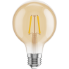 Mexen Vintis Ampoule à filament LED E27, G80, 2W, Chaude - 2200K, 180 lm, ambre - L155-E27-0222-50