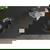 Mexen Diego évier en granit à 1 cuve 488 x 480 mm, Noir moucheté, siphon Or - 6512481000-76-G