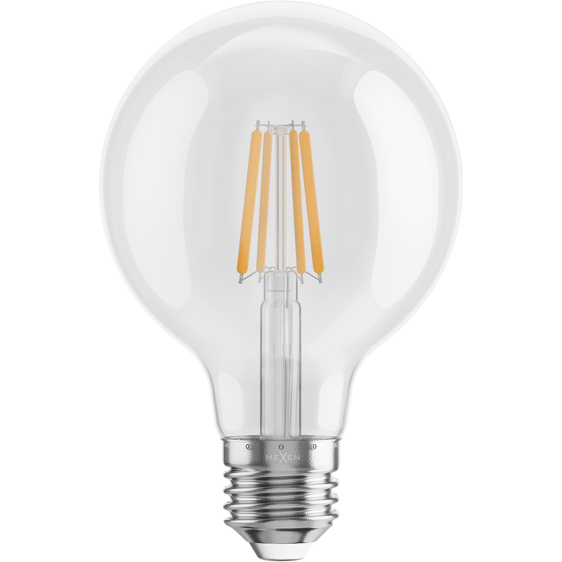 Mexen Vintis Ampoule filament LED E27, G80, 4W, Chaude - 2700K, 470 lm, claire - L155-E27-0427-00