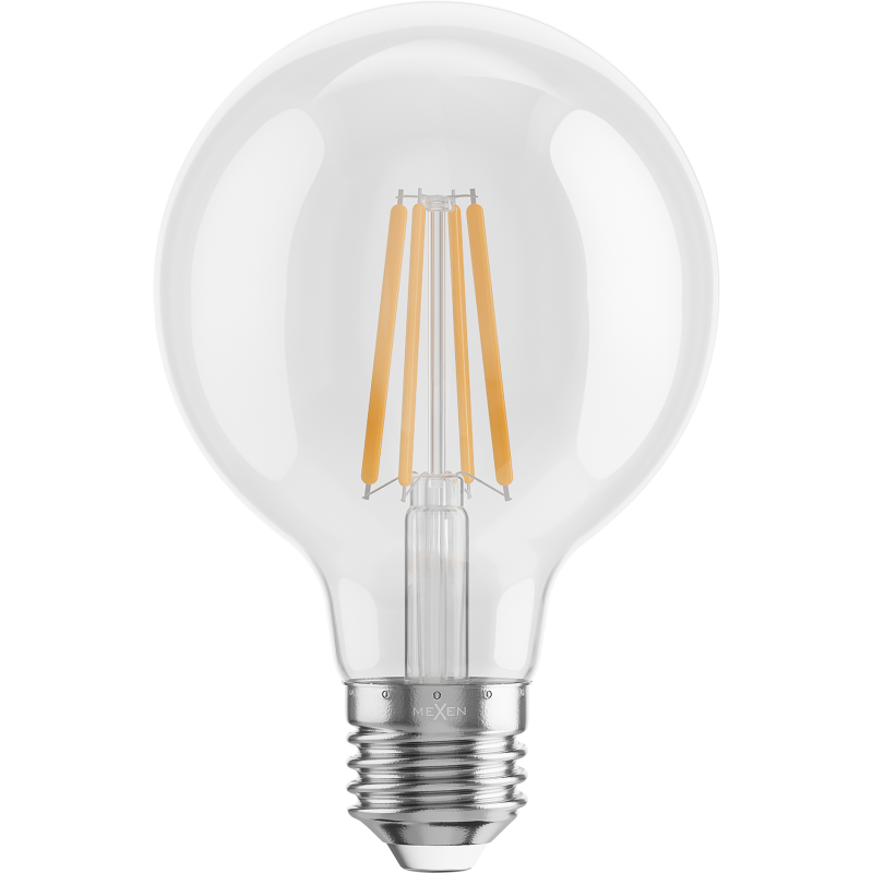 Mexen Vintis Ampoule LED filament E27, G80, 8W, Chaude - 2700K, 1055 lm, claire - L155-E27-0827-00