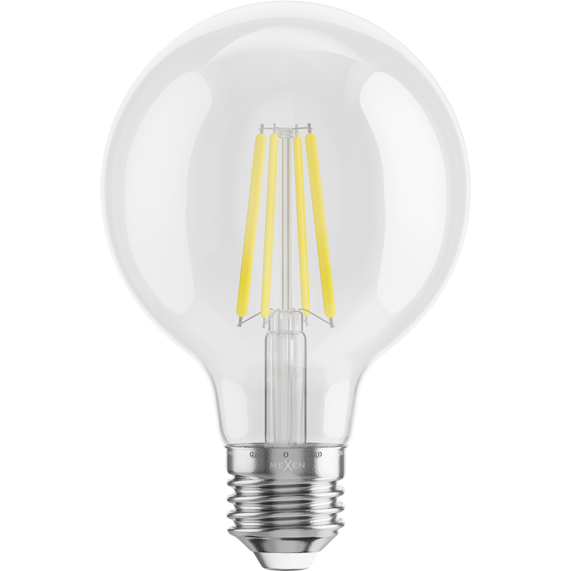 Mexen Vintis Ampoule filament LED E27, G80, 8W, Neutre - 4000K, 1055 lm, claire - L155-E27-0840-00