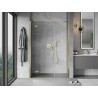 Mexen Mist-H porte de douche pivotante gauche 135 cm, transparent, doré - 8A5-135-001-50-00-L