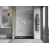 Mexen Mist-H porte de douche battante droite 160 cm, transparent, doré - 8A5-160-001-50-00-P