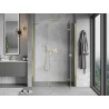 Mexen Mist-H porte de douche battante droite 160 cm, transparent, doré - 8A5-160-001-50-00-P
