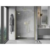 Mexen Mist-H porte de douche pivotante gauche 125 cm, transparent, or brossé - 8A5-125-001-55-00-L