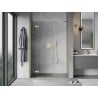 Mexen Mist-H porte de douche pivotante gauche 135 cm, transparent, doré brossé - 8A5-135-001-55-00-L