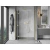 Mexen Mist-H porte de douche pivotante gauche 135 cm, transparent, doré brossé - 8A5-135-001-55-00-L