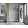Mexen Mist-H porte de douche pivotante droite 140 cm, transparent, or brossé - 8A5-140-001-55-00-P