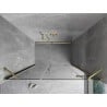Mexen Mist-H portes de douche pivotantes à droite 150 cm, transparent, or brossé - 8A5-150-001-55-00-P