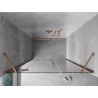 Mexen Mist-H porte de douche pivotante gauche 120 cm, transparent, cuivre brossé - 8A5-120-001-65-00-L