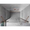 Mexen Mist-H porte de douche pivotante gauche 140 cm, transparent, cuivre brossé - 8A5-140-001-65-00-L