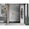Mexen Mist-H porte de douche battante droite 160 cm, transparent, cuivre brossé - 8A5-160-001-65-00-P