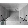 Mexen Mist-H porte de douche pivotante gauche 135 cm, transparent, noir - 8A5-135-001-70-00-L