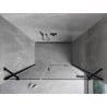 Mexen Mist-H porte de douche pivotante droite 135 cm, transparent, noir - 8A5-135-001-70-00-P