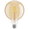 Mexen Vintis Ampoule à filament LED E27, G125, 4W, Chaude - 2200K, 400 lm, ambre - L158-E27-0422-50