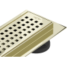 Mexen Flat 360° M08 drain linéaire pivotant 60 cm, doré - 1525060-40