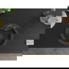 Mexen Diego évier en granit à 1 cuve 488 x 480 mm, Noir moucheté, siphon Noir - 6512481000-76-B