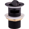 Mexen bouchon rotatif clic-clack avec trop-plein, Noir - 79923-70