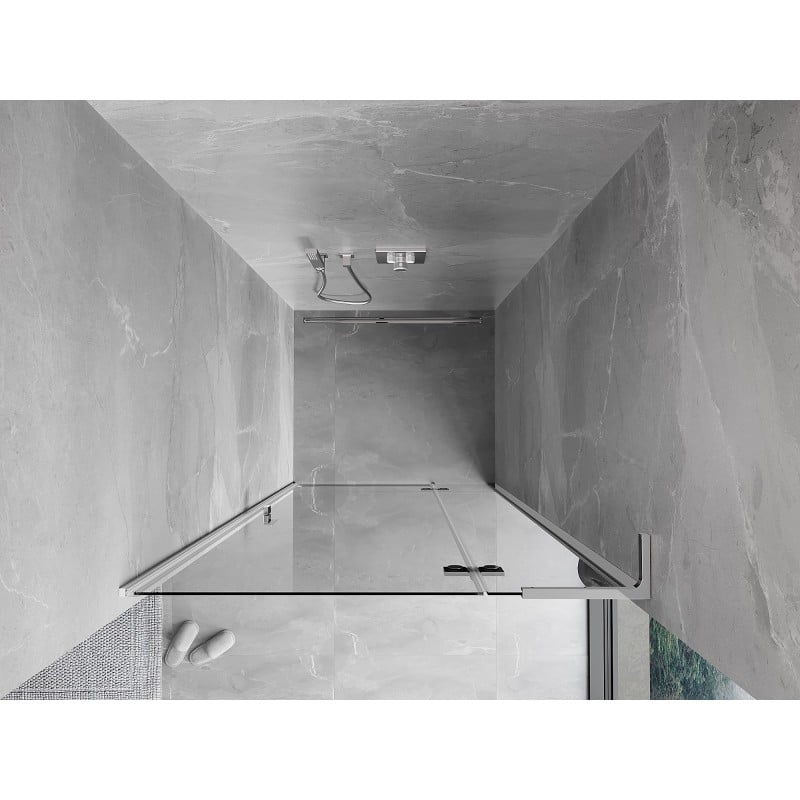 Mexen Mist-H L porte de douche pivotante droite 70 cm, transparent, chrome - 8A5L-070-000-01-00-P