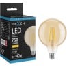 Mexen Vintis Ampoule à filament LED E27, G125, 8W, Chaud - 2700K, 750 lm, ambre - L158-E27-0827-50