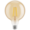Mexen Vintis Ampoule à filament LED E27, G125, 8W, Chaud - 2700K, 750 lm, ambre - L158-E27-0827-50
