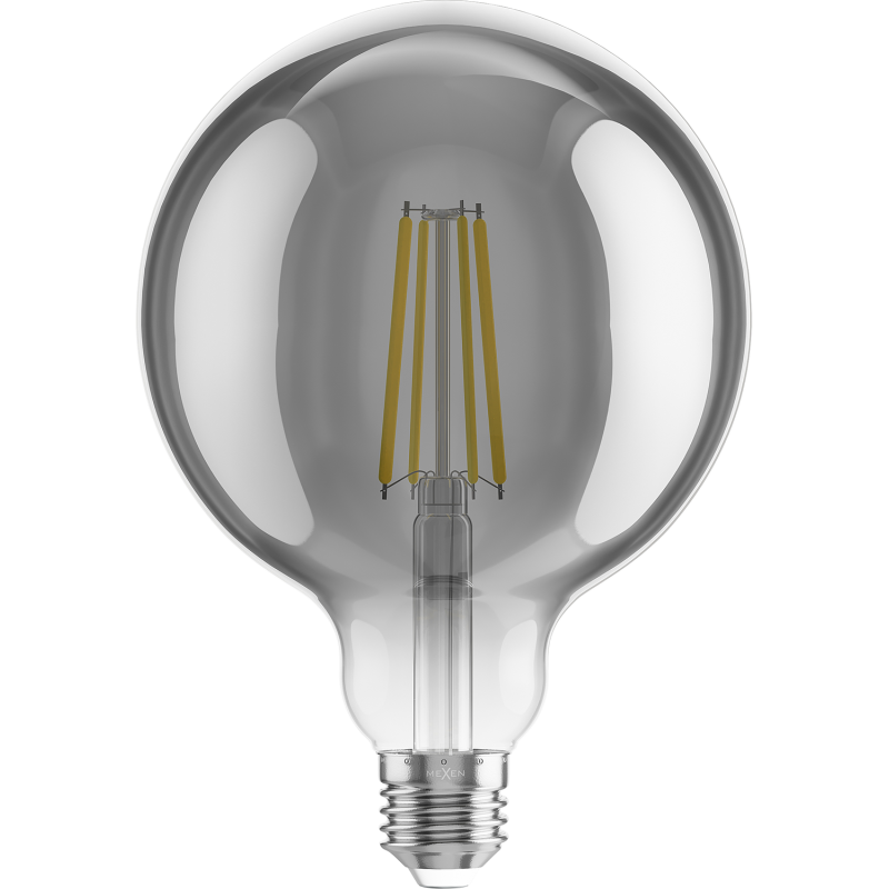 Mexen Vintis Ampoule LED filament E27, G125, 8W, Chaude - 2700K, 680 lm, fumée - L158-E27-0827-70