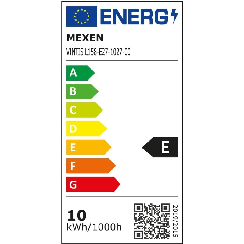 Mexen Vintis Ampoule filament LED E27, G125, 10W, Chaude - 2700K, 1320 lm, claire - L158-E27-1027-00