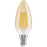 Mexen Vintis Ampoule à filament LED E14, C35, 4W, Chaude - 2200K, 400 lm, ambre - L154-E14-0422-50