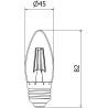 Mexen Vintis Ampoule LED filament E27, C35, 6W, Chaude - 2700K, 720 lm, claire - L154-E27-0627-00