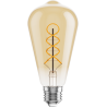 Mexen Vintis Ampoule filament spirale LED E27, ST64, 4W, Chaude - 2200K, 360 lm, ambre - L162-E27-0422-50