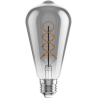 Mexen Vintis Ampoule filament spirale LED E27, ST64, 6W, Chaud - 2200K, 350 lm, fumée - L162-E27-0622-70