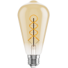 Mexen Vintis Ampoule filament LED spirale E27, ST64, 6W, Chaude - 2700K, 530 lm, ambre - L162-E27-0627-50